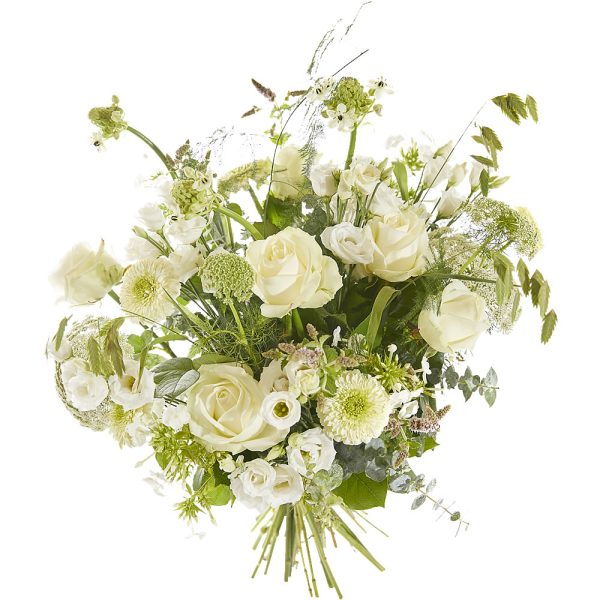 Bouquet of white flowers - sympathy