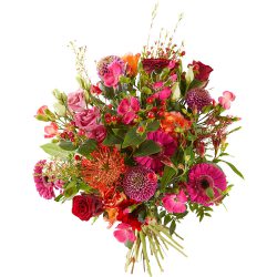 [;nl]Boeket roze, oranje, fuchsiaExciting bouquet in pink and orange tones