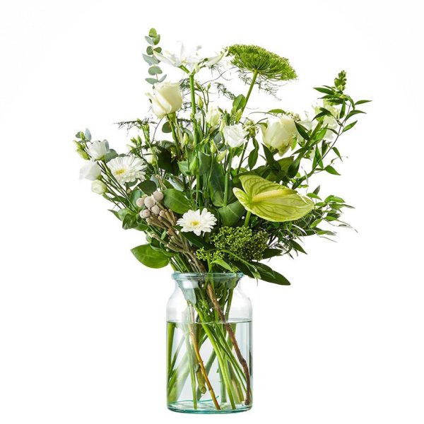 Lavish white picking bouquet