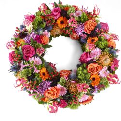 Funeral wreath for all the beautiful moments